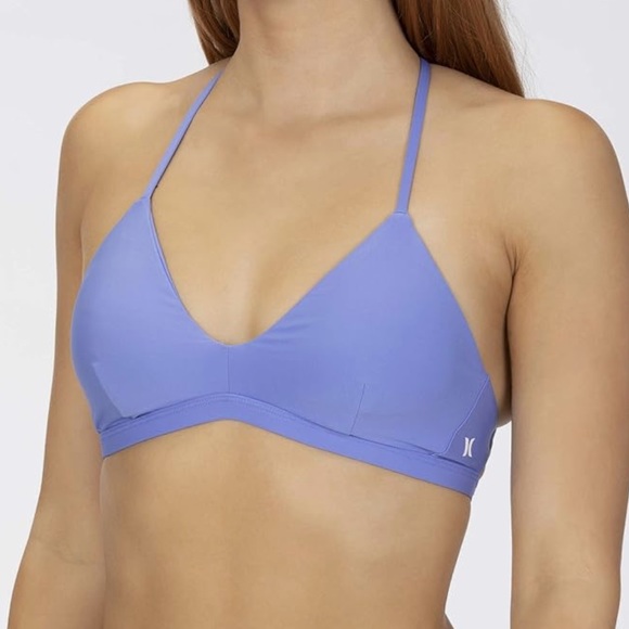 Hurley Women's Adjustable Periwinkle Bikini Top - Picture 3 of 4